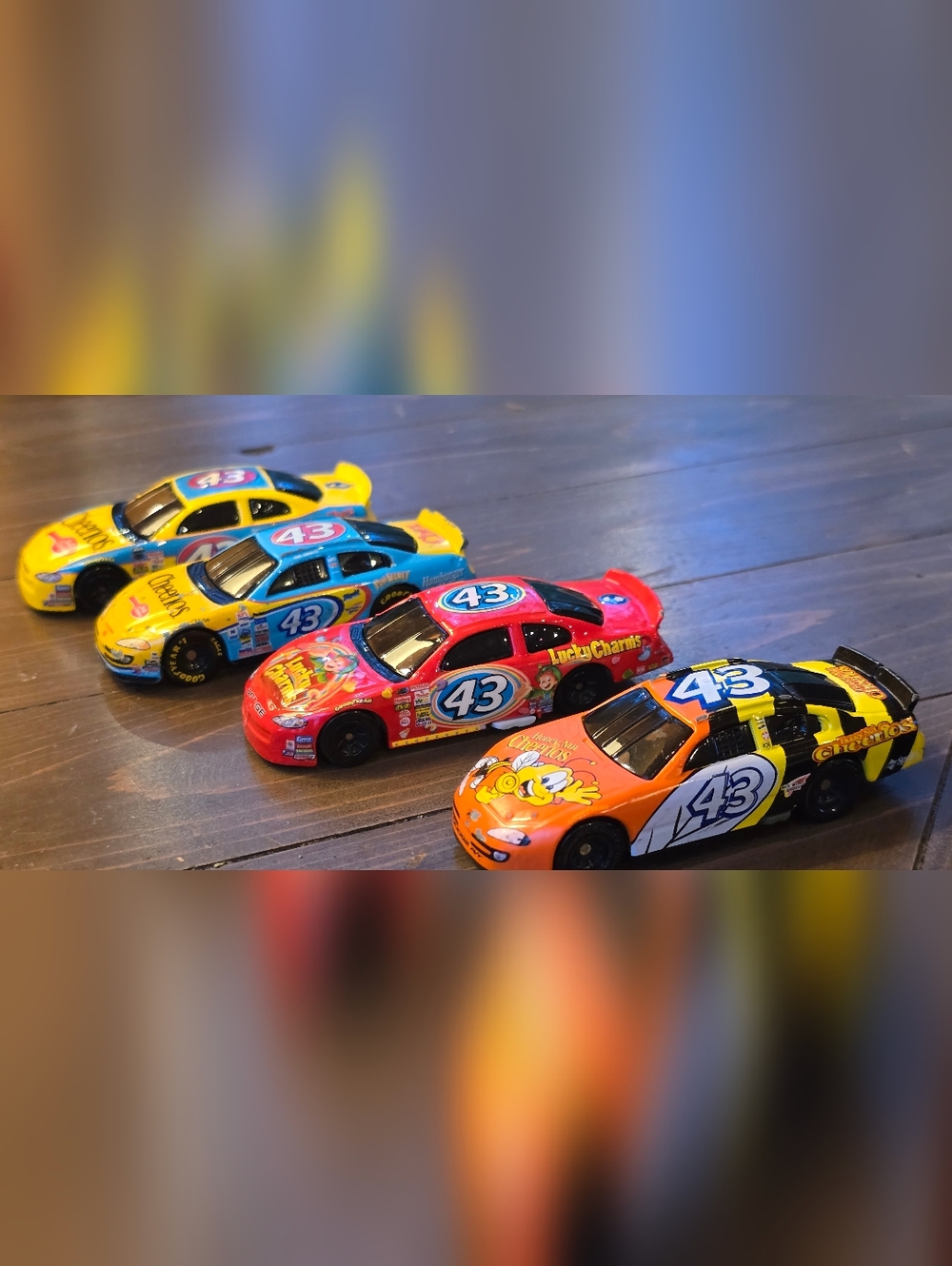 Lot Of 4 Nascar Diecast 1:64 43 John Andretti Cheerios Lucky Charms Honey Bee